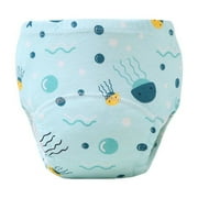 ZACPNCV Baby Training Pants Unisex Potty Toddler Underpants Kids Waterproof Breathable Underwear Cotton Reusable Light Blue 15-36 Months